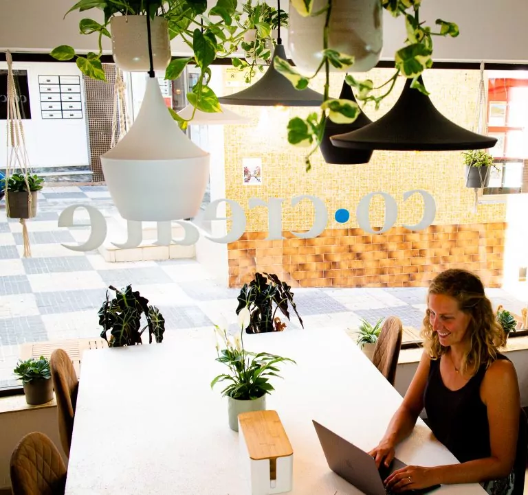 vista desde el avoce del espacio de coworking