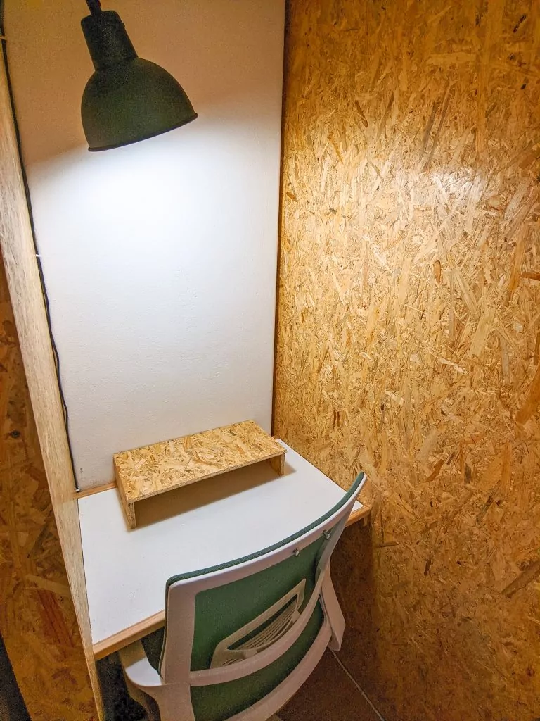 cabina telefónica para trabajar de forma concentrada